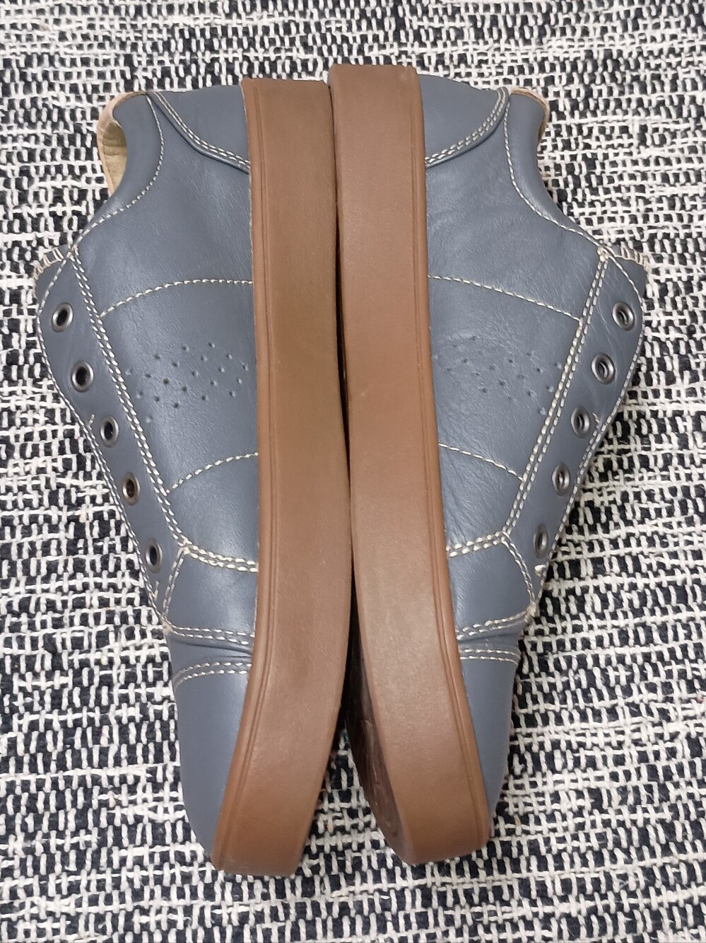 Spenco Malibu Lux Navy Slip-On Casual Sneakers with Tan Accents - Picture 5 of 10